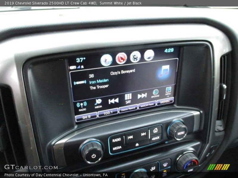 Summit White / Jet Black 2019 Chevrolet Silverado 2500HD LT Crew Cab 4WD