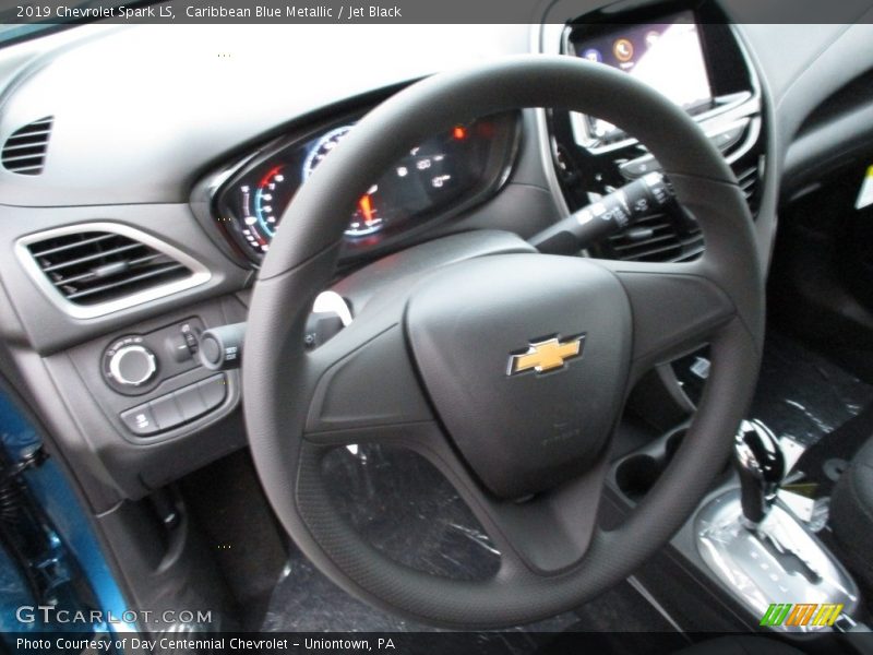 Caribbean Blue Metallic / Jet Black 2019 Chevrolet Spark LS