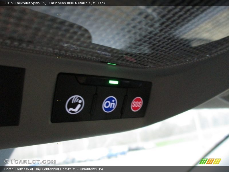 Caribbean Blue Metallic / Jet Black 2019 Chevrolet Spark LS
