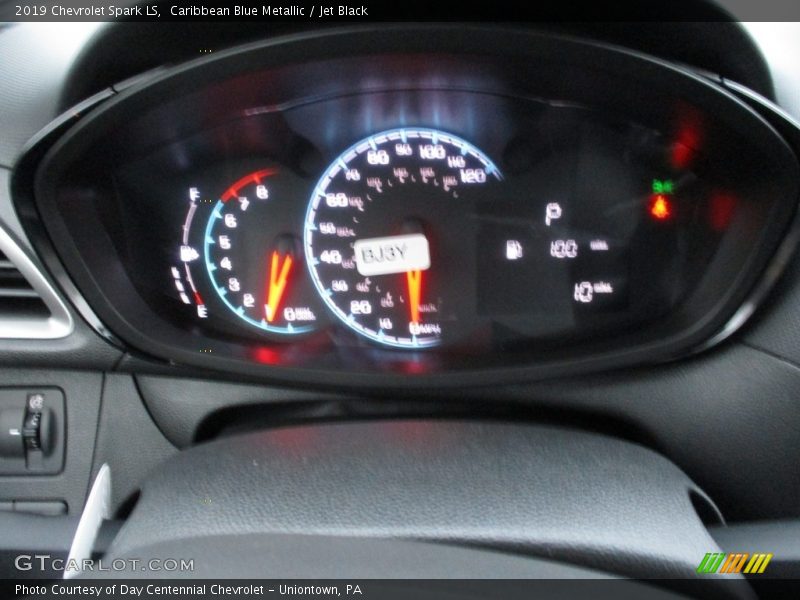 Caribbean Blue Metallic / Jet Black 2019 Chevrolet Spark LS