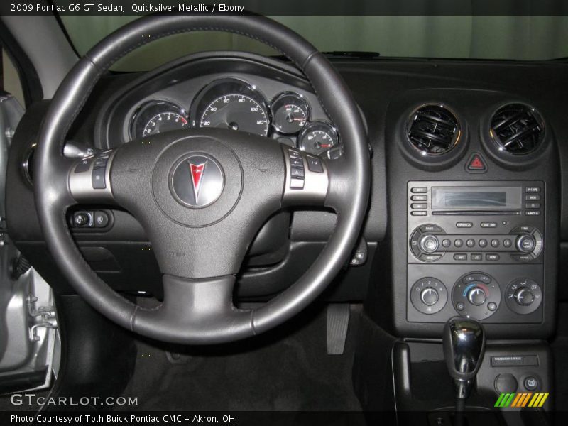 Quicksilver Metallic / Ebony 2009 Pontiac G6 GT Sedan