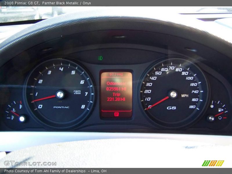 Panther Black Metallic / Onyx 2008 Pontiac G8 GT