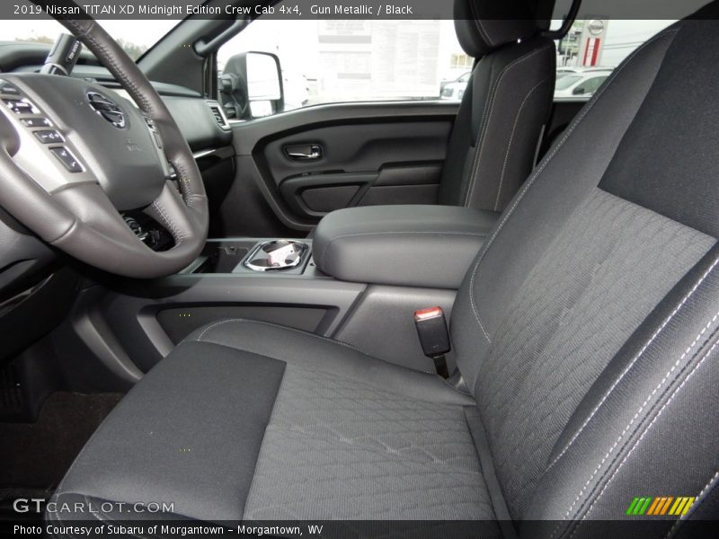 Front Seat of 2019 TITAN XD Midnight Edition Crew Cab 4x4