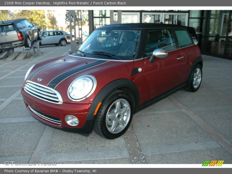 Nightfire Red Metallic / Punch Carbon Black 2008 Mini Cooper Hardtop