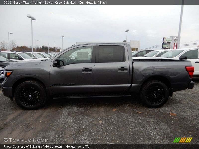 Gun Metallic / Black 2019 Nissan Titan Midnight Edition Crew Cab 4x4