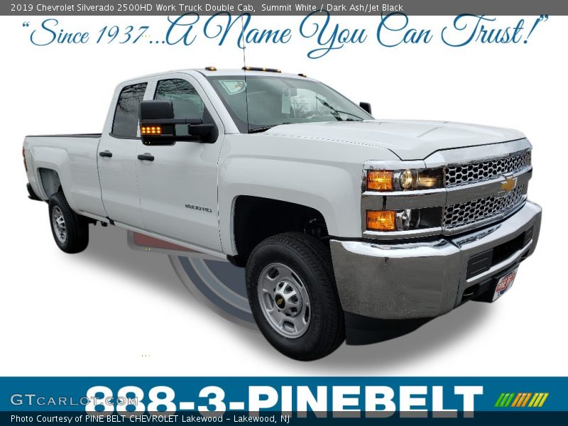 Summit White / Dark Ash/Jet Black 2019 Chevrolet Silverado 2500HD Work Truck Double Cab