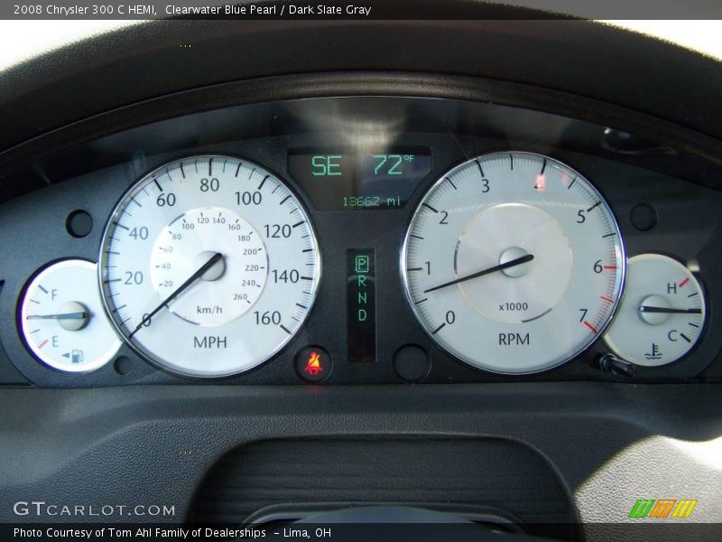Clearwater Blue Pearl / Dark Slate Gray 2008 Chrysler 300 C HEMI
