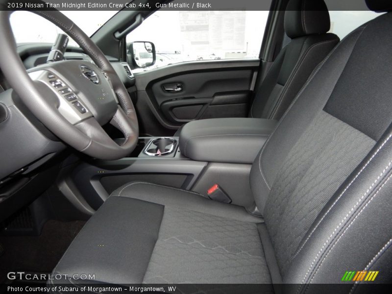 Front Seat of 2019 Titan Midnight Edition Crew Cab 4x4