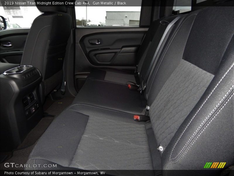 Rear Seat of 2019 Titan Midnight Edition Crew Cab 4x4