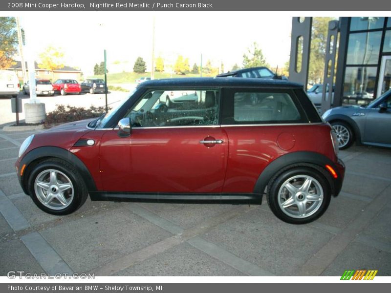 Nightfire Red Metallic / Punch Carbon Black 2008 Mini Cooper Hardtop