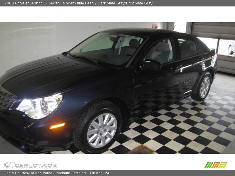 Modern Blue Pearl / Dark Slate Gray/Light Slate Gray 2008 Chrysler Sebring LX Sedan