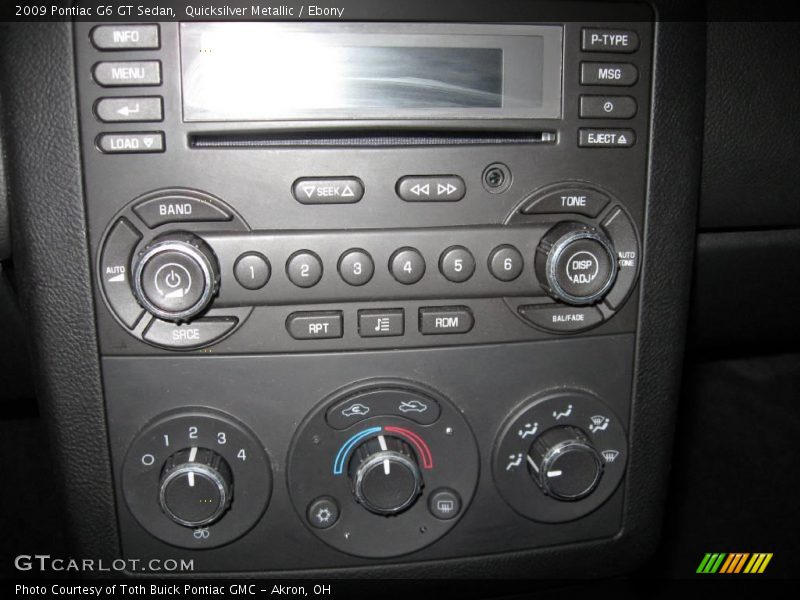 Quicksilver Metallic / Ebony 2009 Pontiac G6 GT Sedan