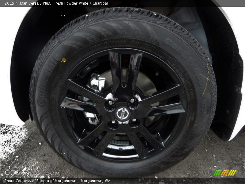 Fresh Powder White / Charcoal 2019 Nissan Versa S Plus