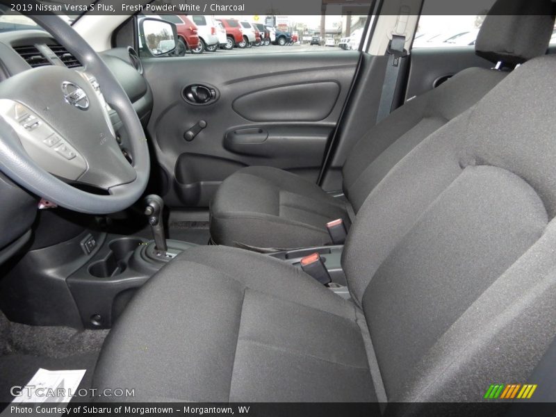 Fresh Powder White / Charcoal 2019 Nissan Versa S Plus