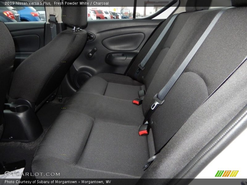 Fresh Powder White / Charcoal 2019 Nissan Versa S Plus