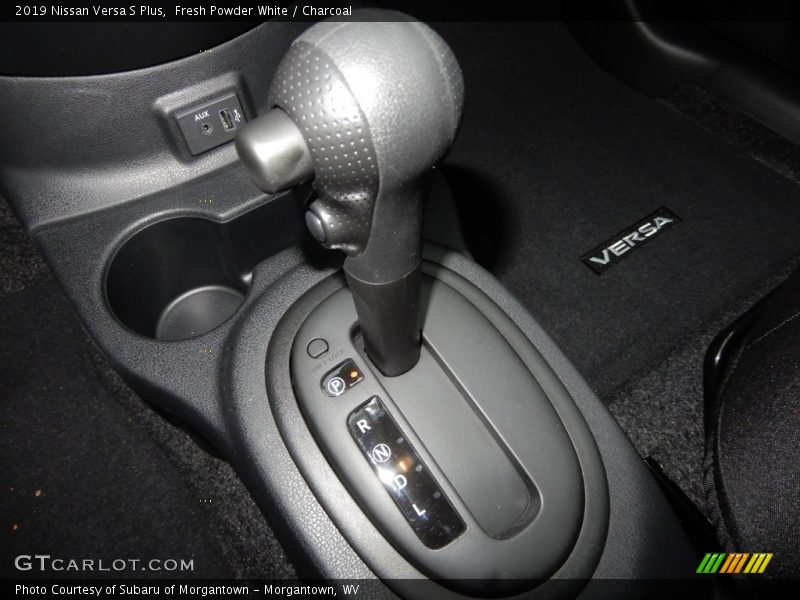 Fresh Powder White / Charcoal 2019 Nissan Versa S Plus