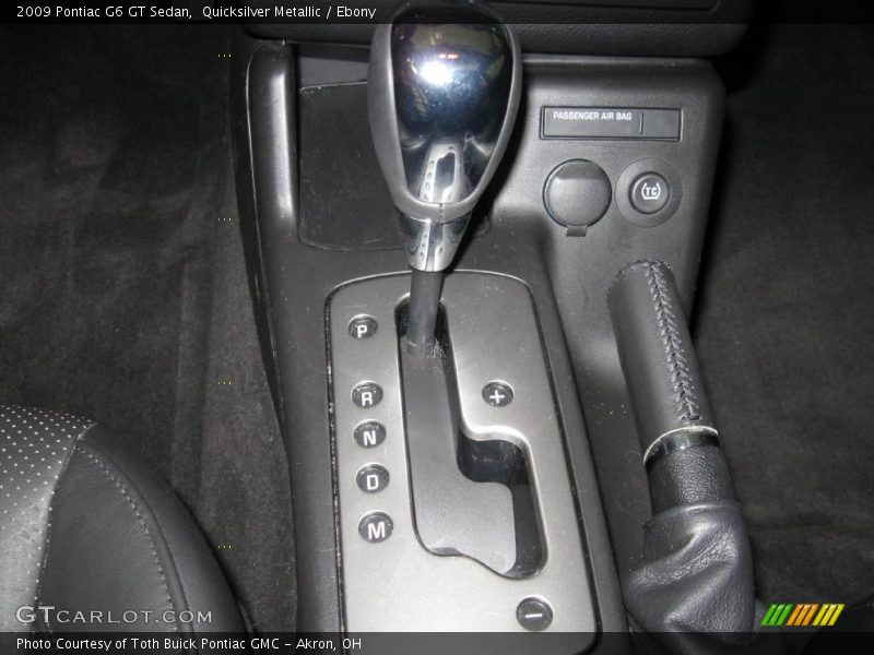 Quicksilver Metallic / Ebony 2009 Pontiac G6 GT Sedan