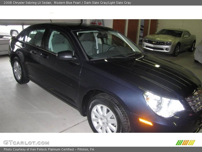 Modern Blue Pearl / Dark Slate Gray/Light Slate Gray 2008 Chrysler Sebring LX Sedan