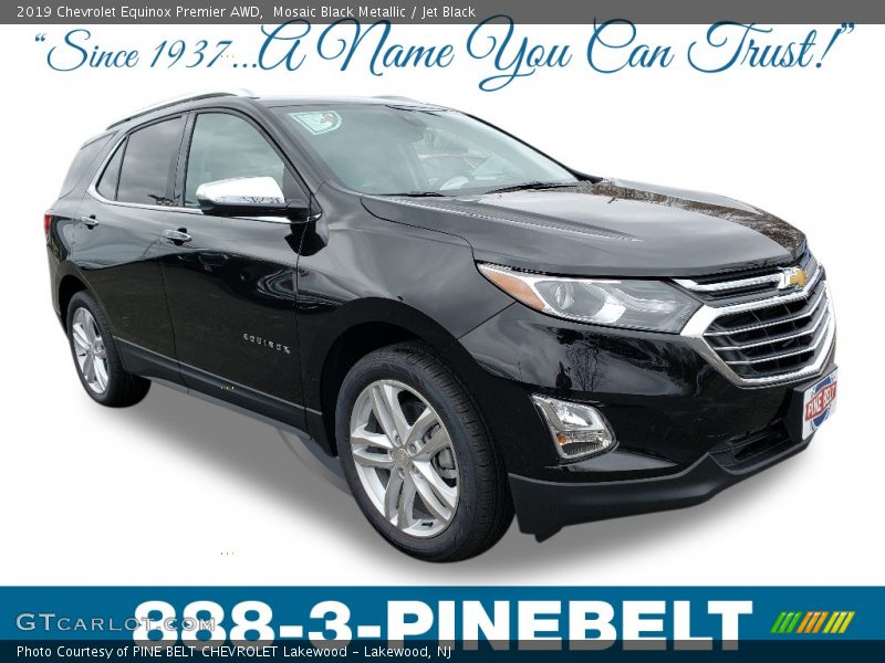 Mosaic Black Metallic / Jet Black 2019 Chevrolet Equinox Premier AWD