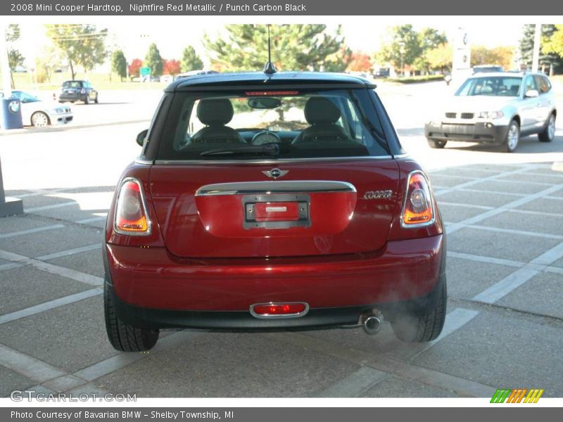 Nightfire Red Metallic / Punch Carbon Black 2008 Mini Cooper Hardtop
