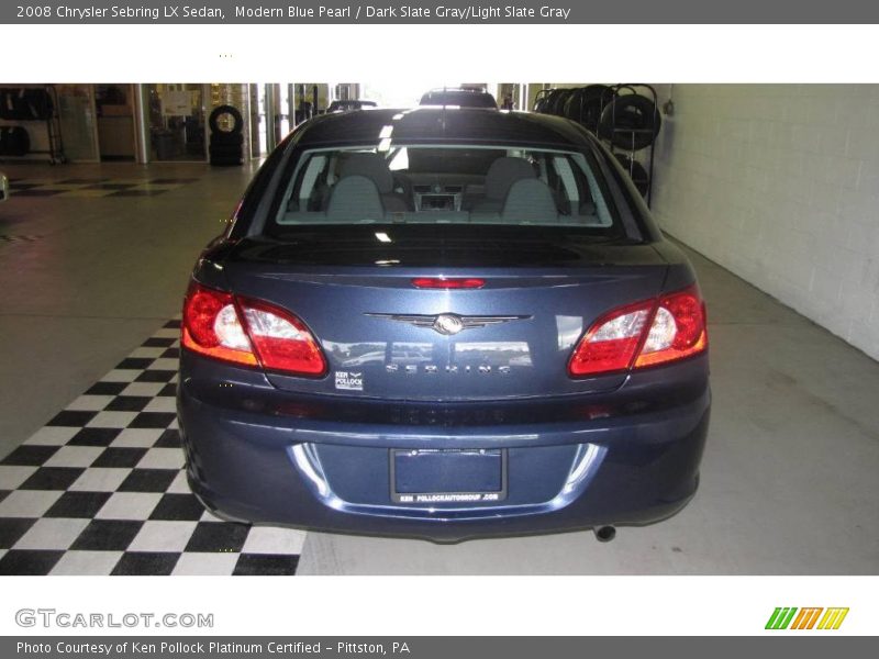 Modern Blue Pearl / Dark Slate Gray/Light Slate Gray 2008 Chrysler Sebring LX Sedan