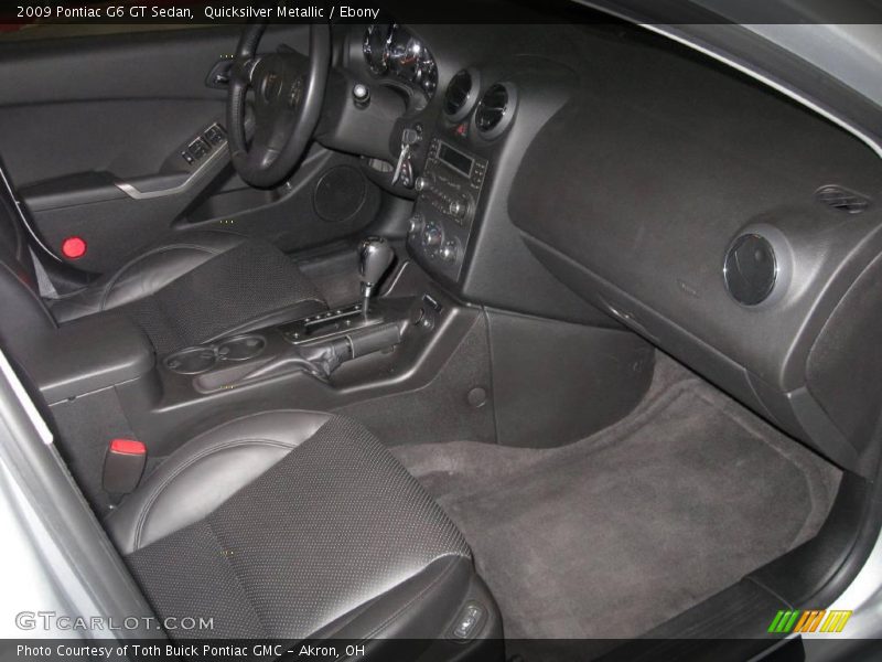 Quicksilver Metallic / Ebony 2009 Pontiac G6 GT Sedan