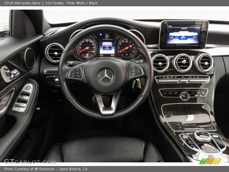 Polar White / Black 2018 Mercedes-Benz C 300 Sedan