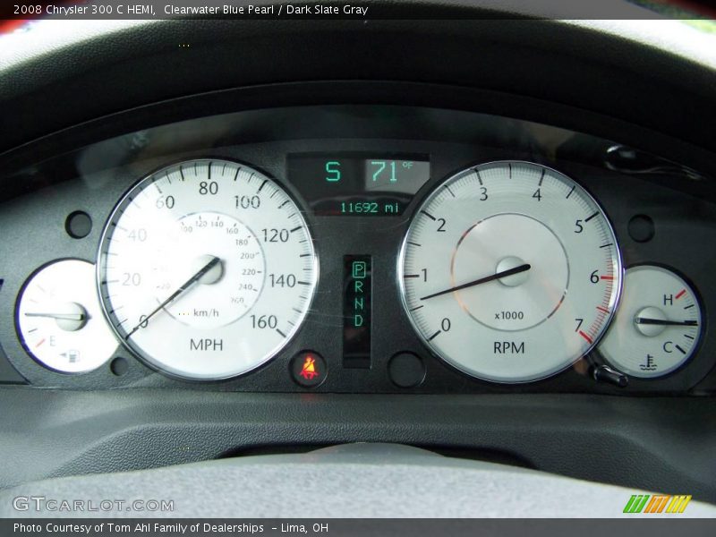 Clearwater Blue Pearl / Dark Slate Gray 2008 Chrysler 300 C HEMI