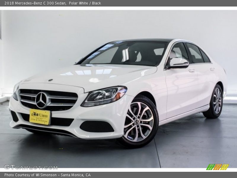 Polar White / Black 2018 Mercedes-Benz C 300 Sedan