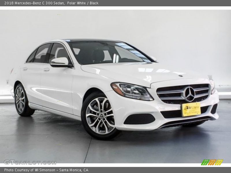 Polar White / Black 2018 Mercedes-Benz C 300 Sedan