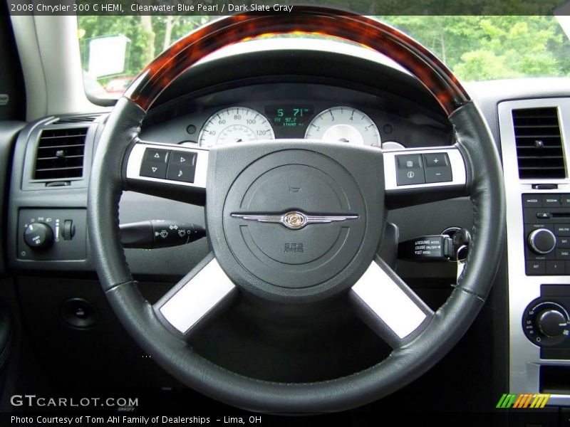 Clearwater Blue Pearl / Dark Slate Gray 2008 Chrysler 300 C HEMI