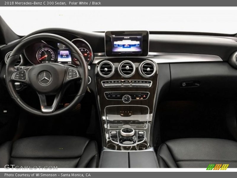 Polar White / Black 2018 Mercedes-Benz C 300 Sedan