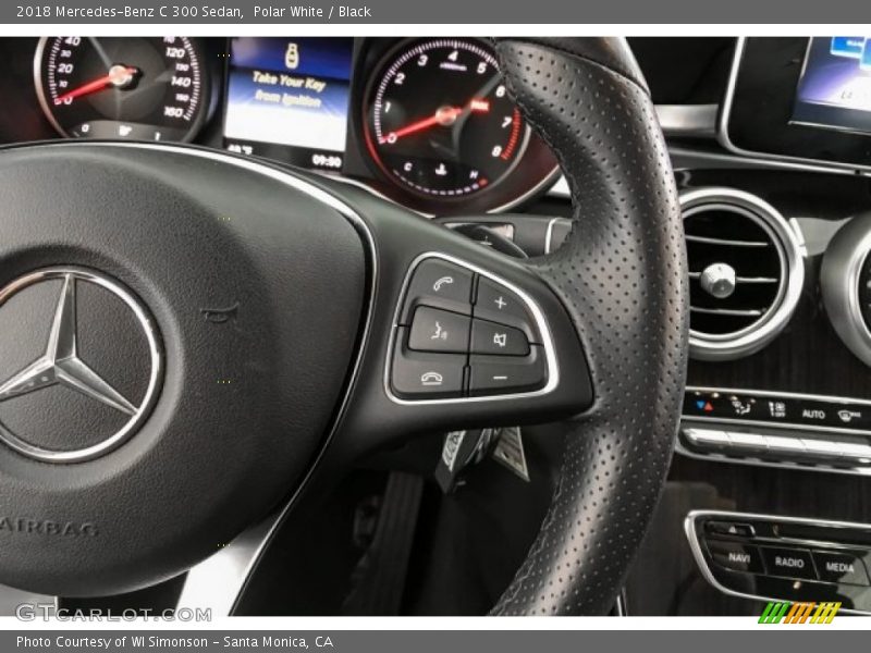 Polar White / Black 2018 Mercedes-Benz C 300 Sedan