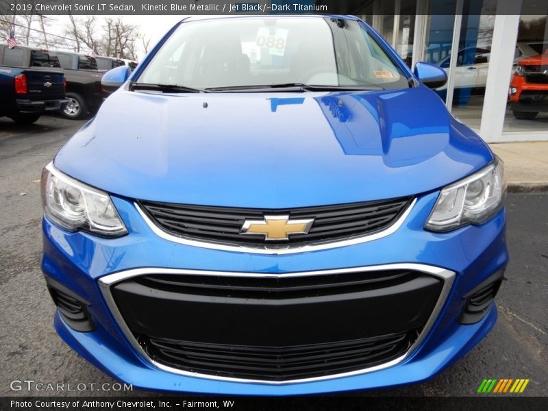 Kinetic Blue Metallic / Jet Black/­Dark Titanium 2019 Chevrolet Sonic LT Sedan