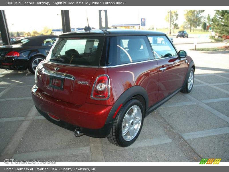Nightfire Red Metallic / Punch Carbon Black 2008 Mini Cooper Hardtop