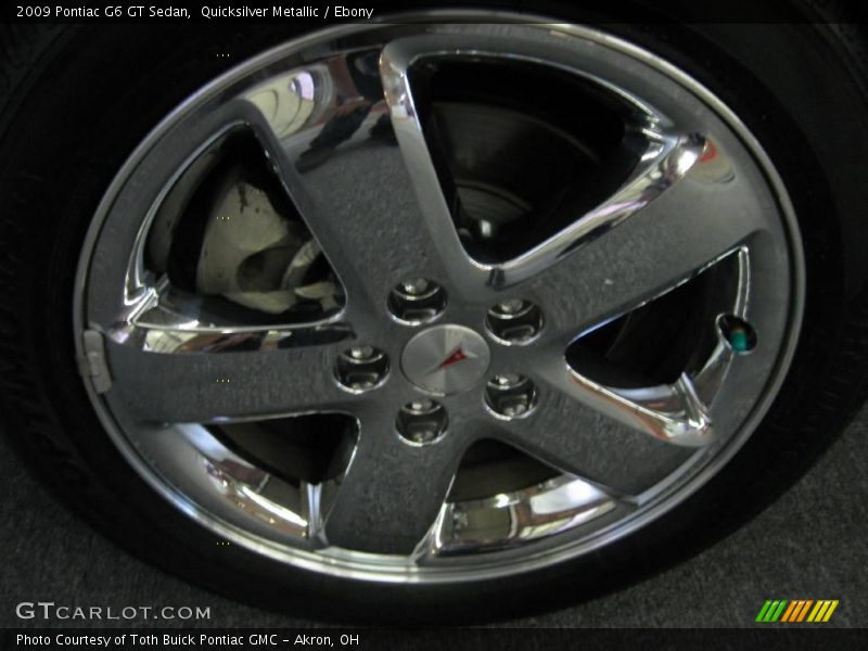 Quicksilver Metallic / Ebony 2009 Pontiac G6 GT Sedan