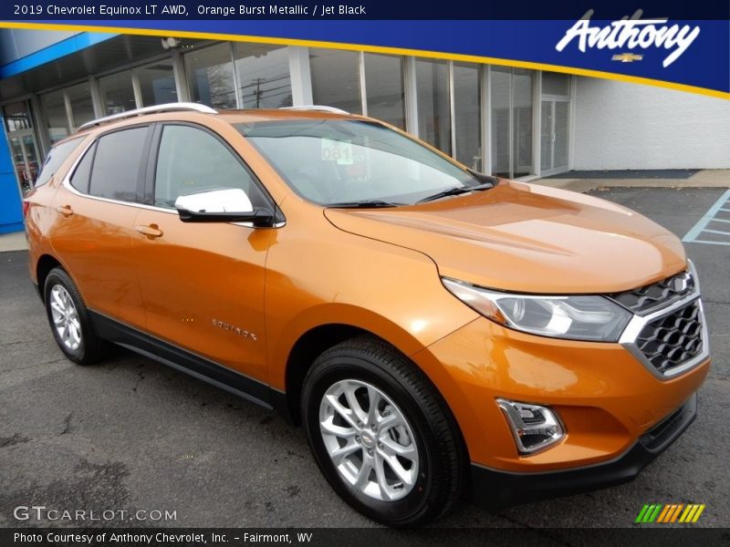 Orange Burst Metallic / Jet Black 2019 Chevrolet Equinox LT AWD