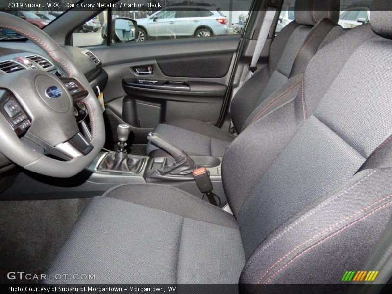 Front Seat of 2019 WRX 