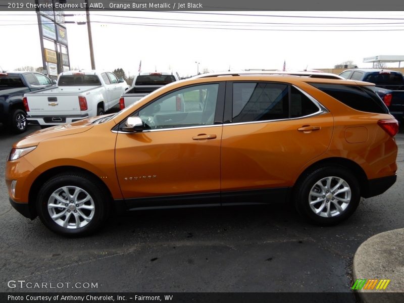 Orange Burst Metallic / Jet Black 2019 Chevrolet Equinox LT AWD