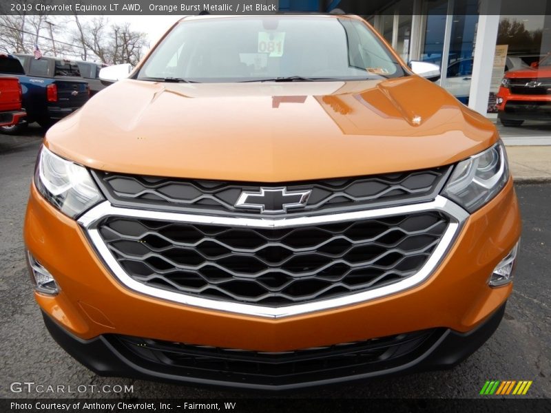 Orange Burst Metallic / Jet Black 2019 Chevrolet Equinox LT AWD