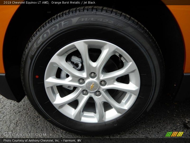 Orange Burst Metallic / Jet Black 2019 Chevrolet Equinox LT AWD