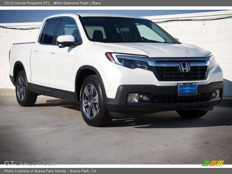 White Diamond Pearl / Black 2019 Honda Ridgeline RTL