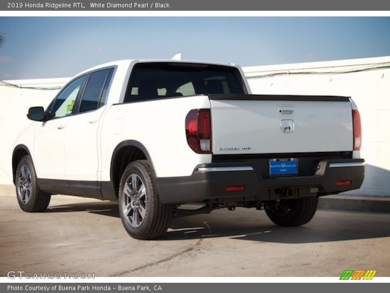 White Diamond Pearl / Black 2019 Honda Ridgeline RTL