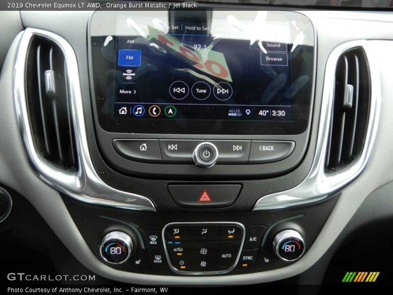 Orange Burst Metallic / Jet Black 2019 Chevrolet Equinox LT AWD