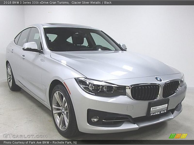 Glacier Silver Metallic / Black 2018 BMW 3 Series 330i xDrive Gran Turismo