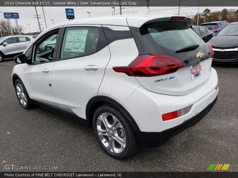 Summit White / Dark Galvanized/­Sky Cool Gray 2019 Chevrolet Bolt EV LT