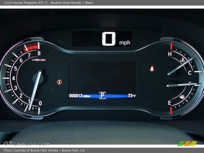  2019 Ridgeline RTL-T RTL-T Gauges