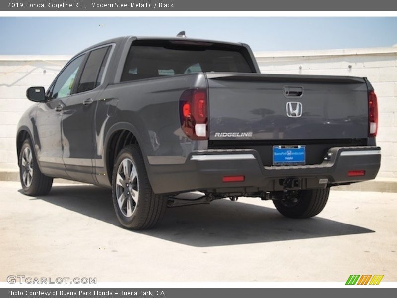 Modern Steel Metallic / Black 2019 Honda Ridgeline RTL