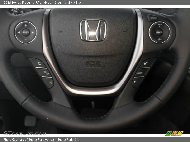 Modern Steel Metallic / Black 2019 Honda Ridgeline RTL