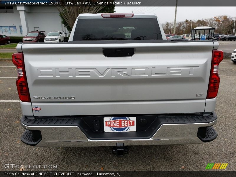 Silver Ice Metallic / Jet Black 2019 Chevrolet Silverado 1500 LT Crew Cab 4WD